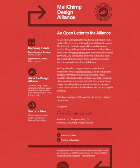 MailChimp Email Newsletter Template MailChimp Email Newsletter Template