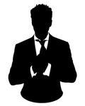 Man in Suit Silhouette