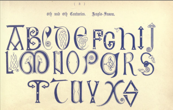 Medieval Alphabet Letters