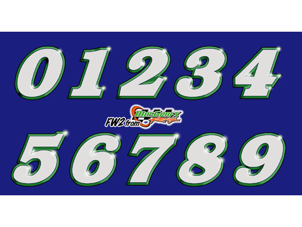 NASCAR Numbers Font