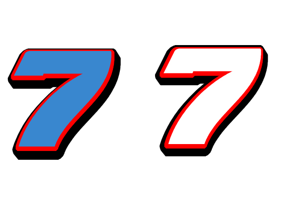 NASCAR Numbers Font