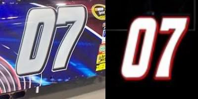 NASCAR Numbers Font