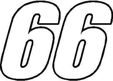 NASCAR Racing Number Fonts