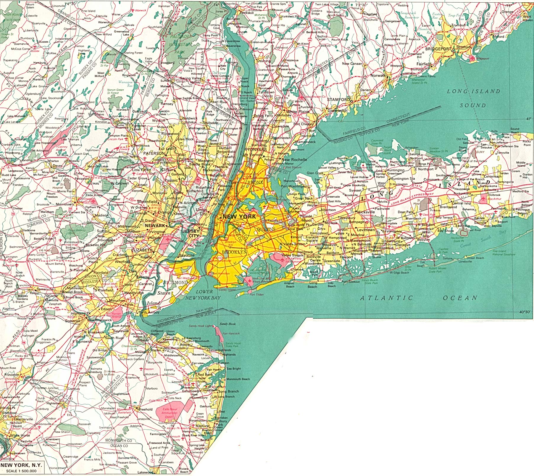 New York Cities Map