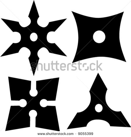 Ninja Shuriken Throwing Star Vector