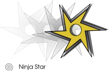 Ninja Star Clip Art