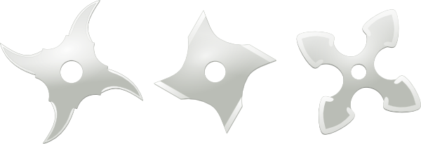 Ninja Throwing Star Clip Art