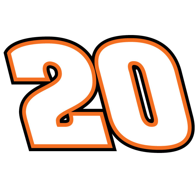 Number 20 NASCAR Logo