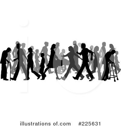 People Walking Clip Art Free