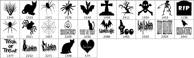 Photoshop Halloween Brushes
