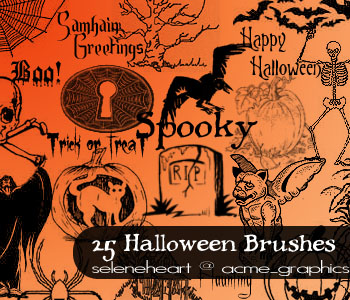 Photoshop Halloween Brushes