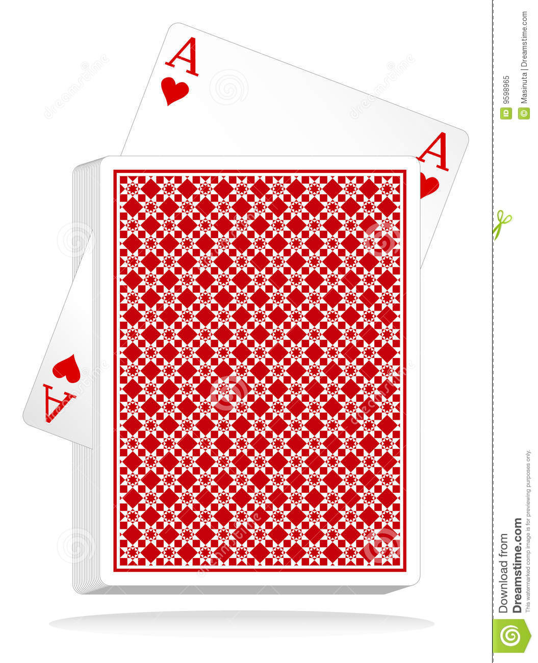 Playing Card Back Vector Playing Card Back Vector