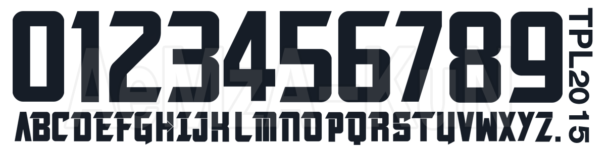Premier League Number Font Premier League Number Font