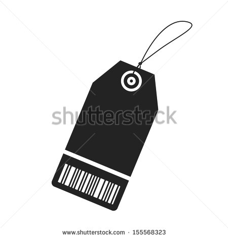 Price Tag Icon Black