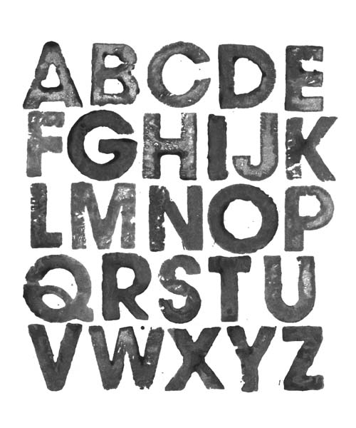 Printable Large Font Letters