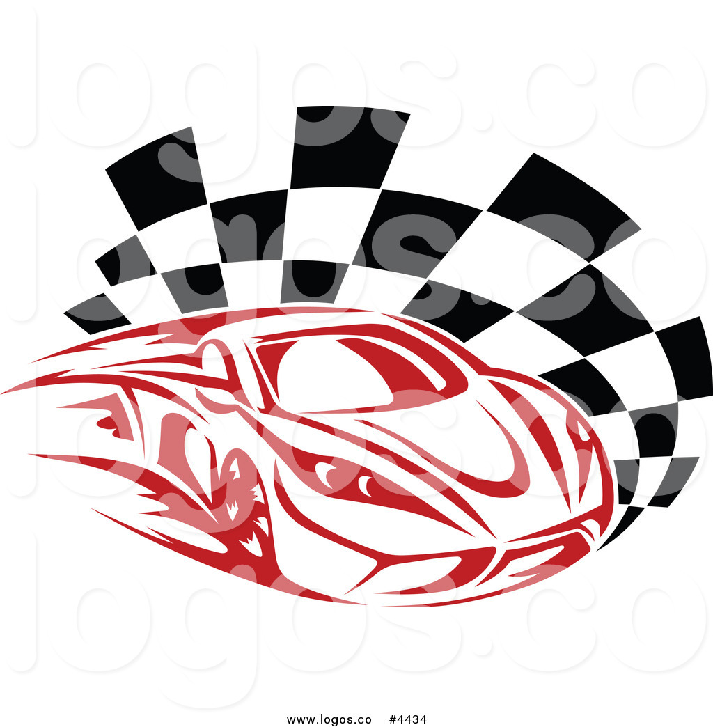 Race Car Clip Art Logo