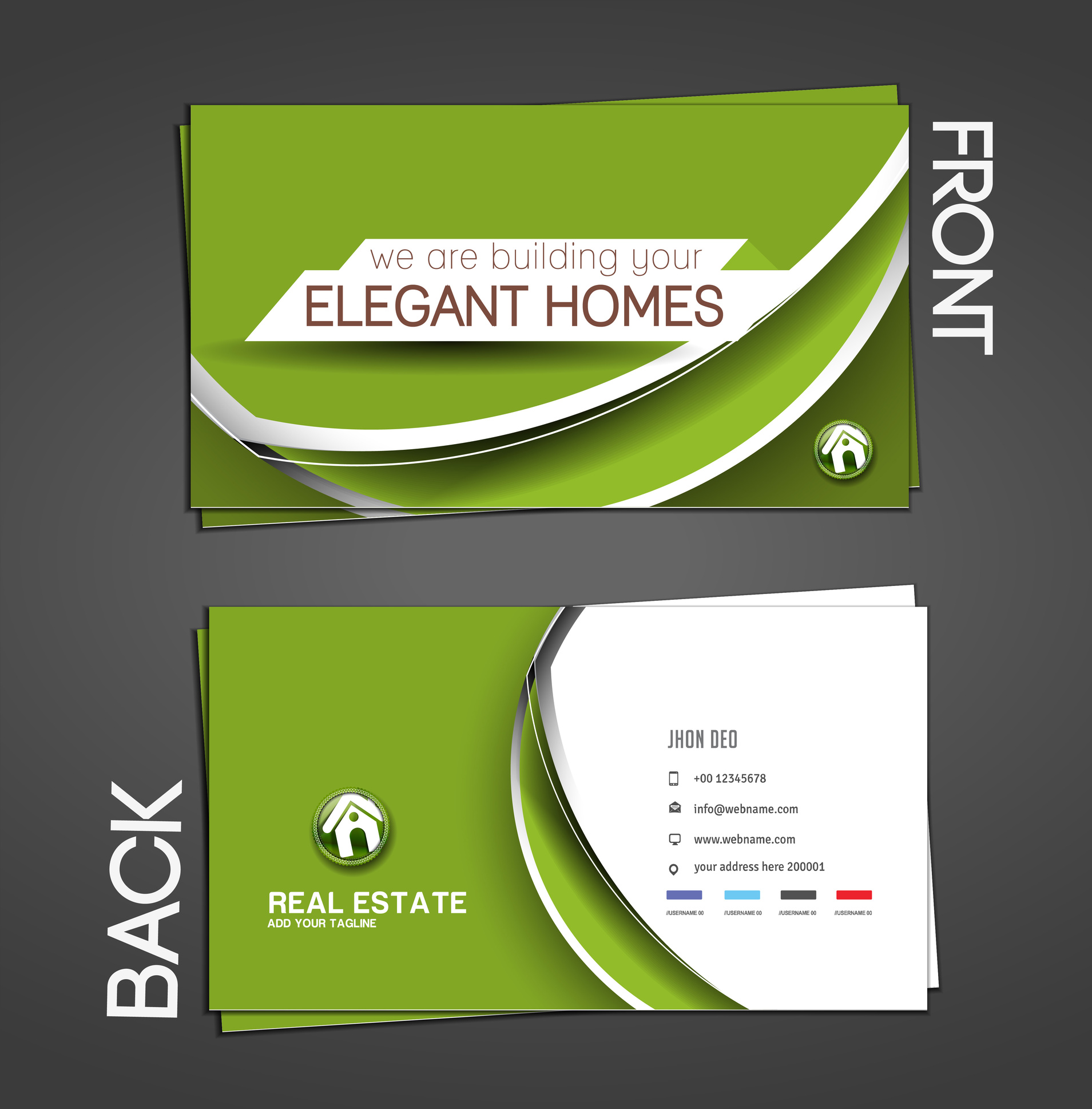 Real Estate Agent Business Cards