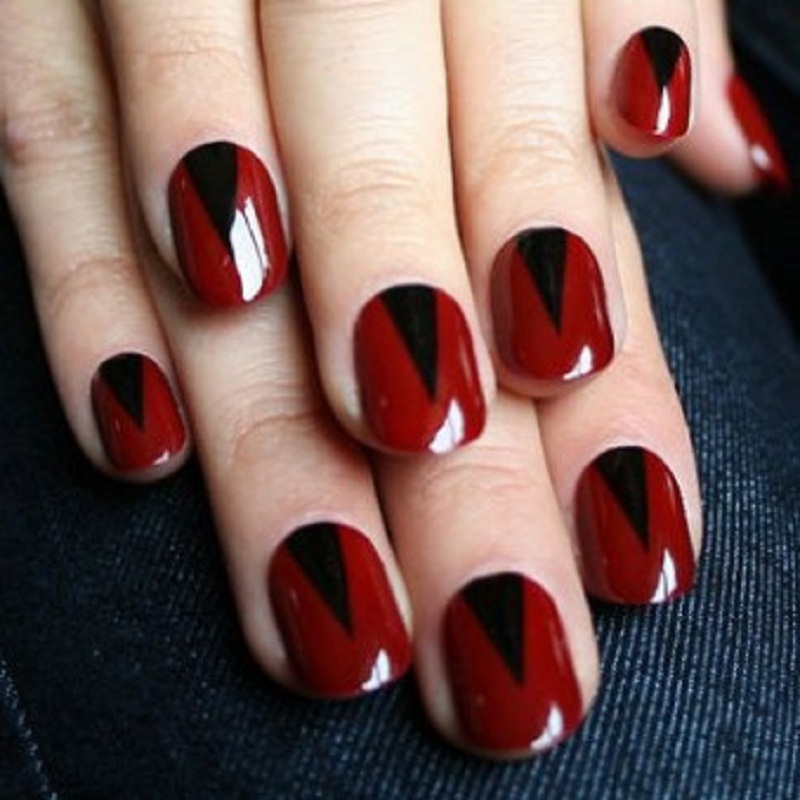 Red and Black Nails