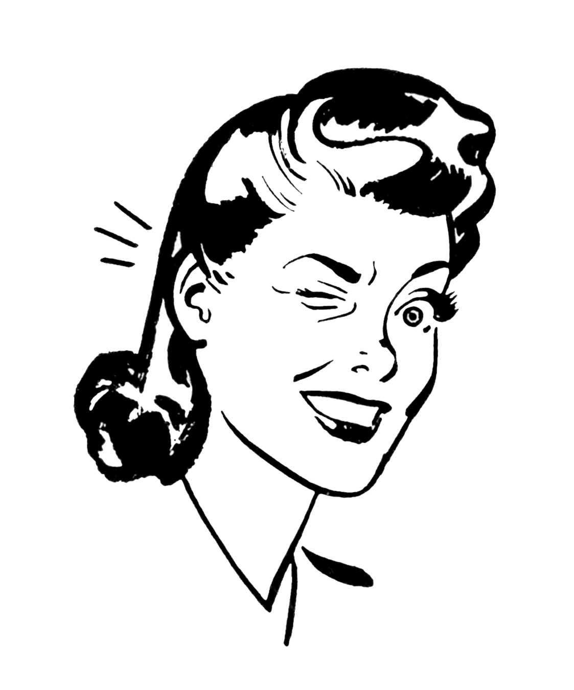 Retro Woman Clip Art