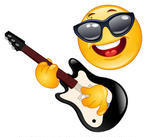 Rock Star Smiley Face Clip Art