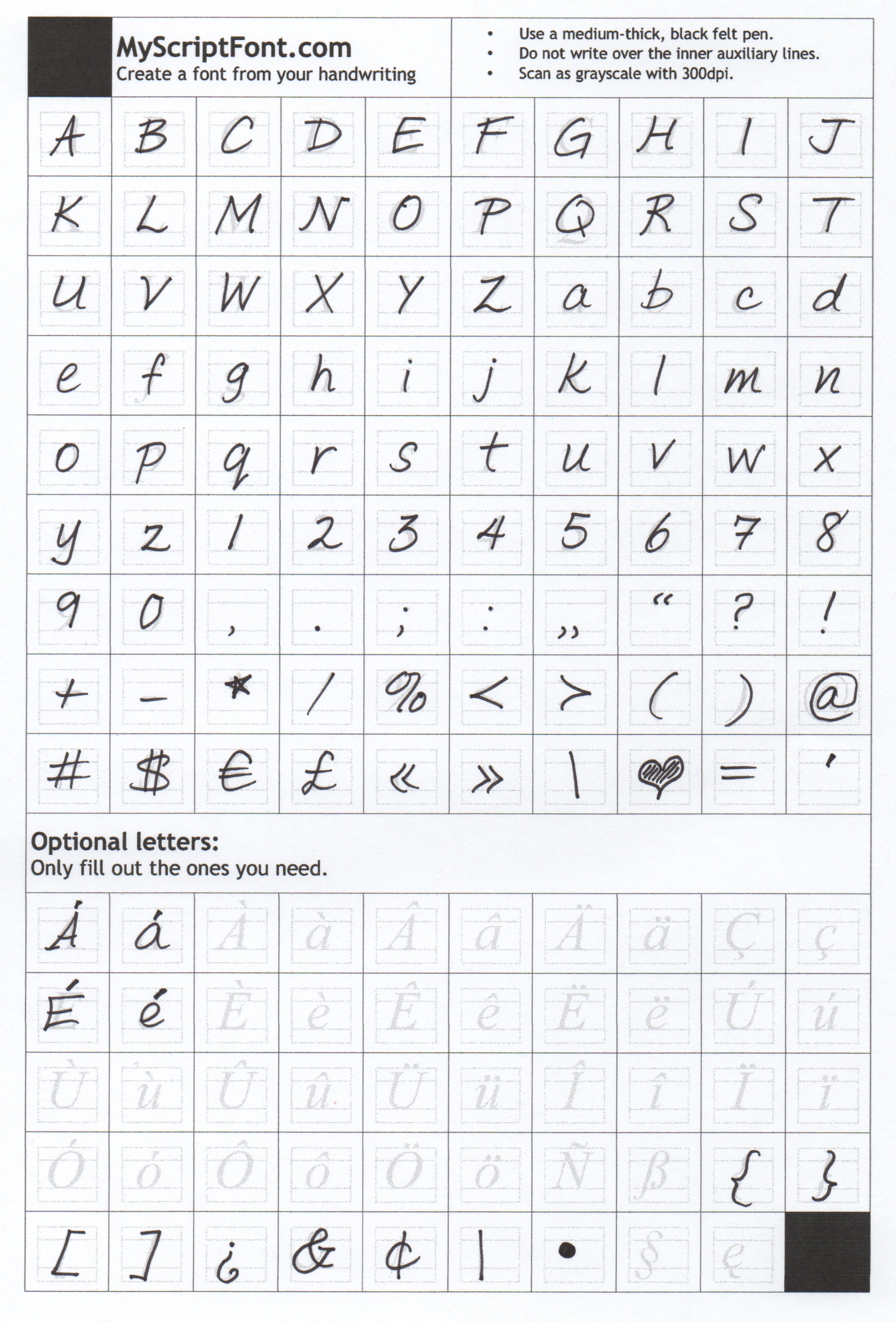 Script Signature Handwriting Font