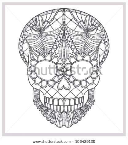 Skull Lace Pattern Skull Lace Pattern