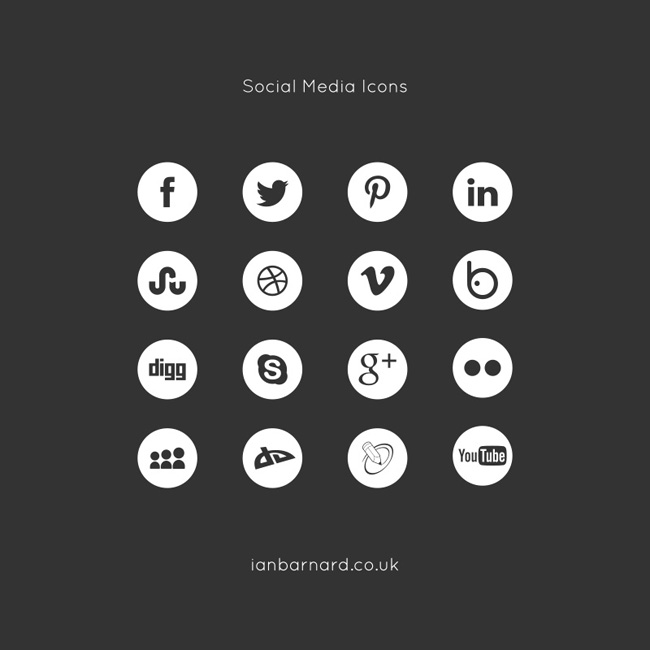 Social Media Icons Vector Free