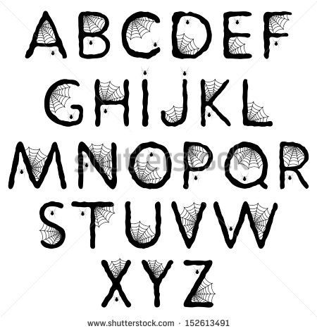 Spider Alphabet Letters Spider Alphabet Letters