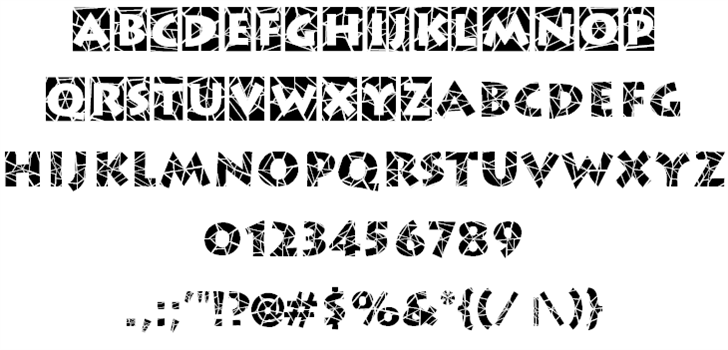 Spider Web Block Font Spider Web Block Font
