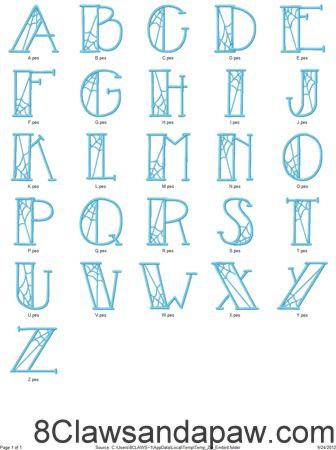 Spider Web Font Spider Web Font