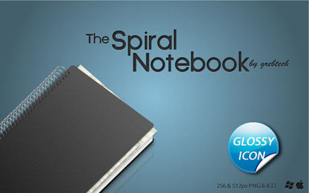 Spiral Notebook Icon