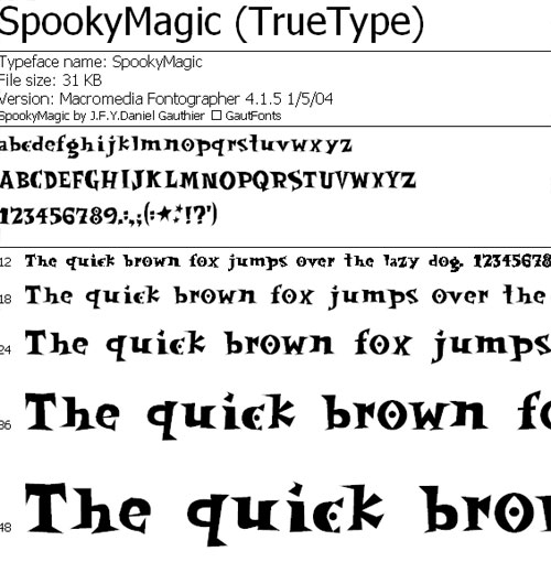 Spooky Letter Fonts Microsoft Word