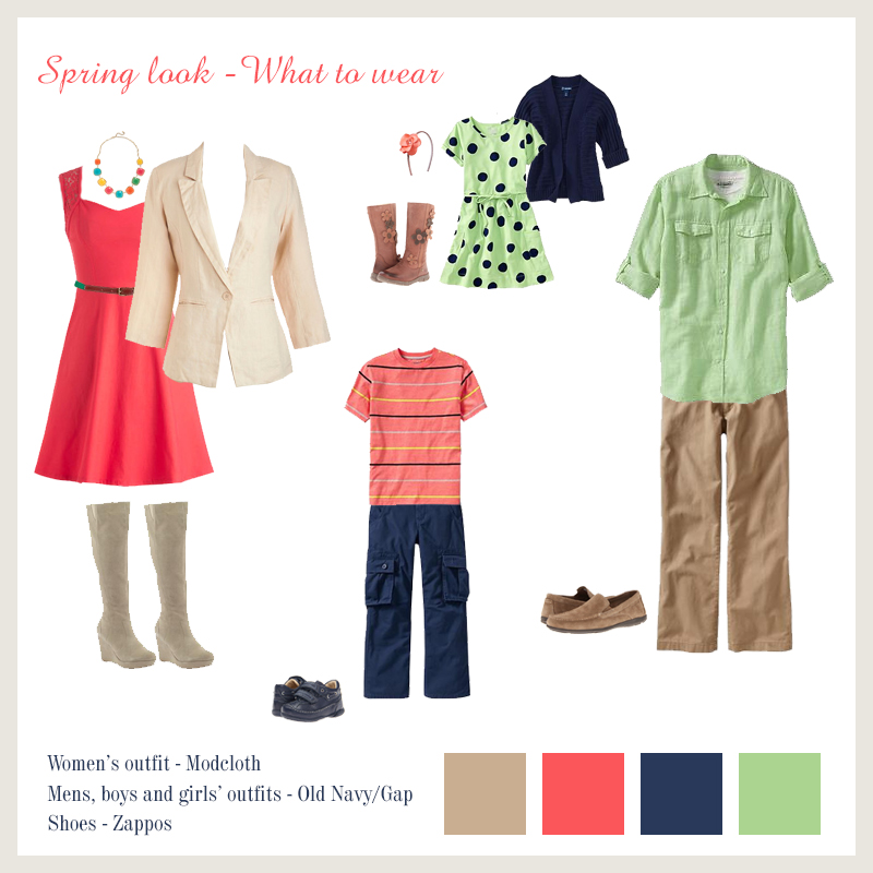 Spring Family Picture Clothing Ideas