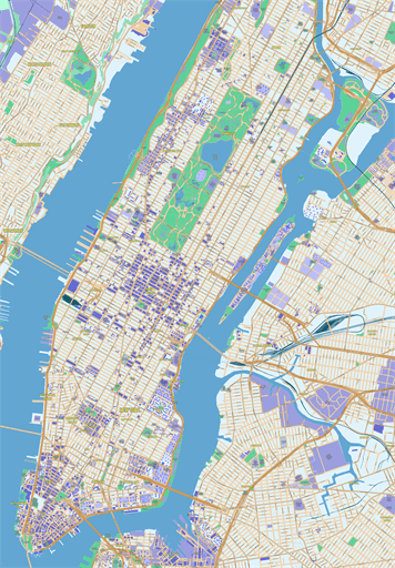 14 Free Vector New York City Map Images