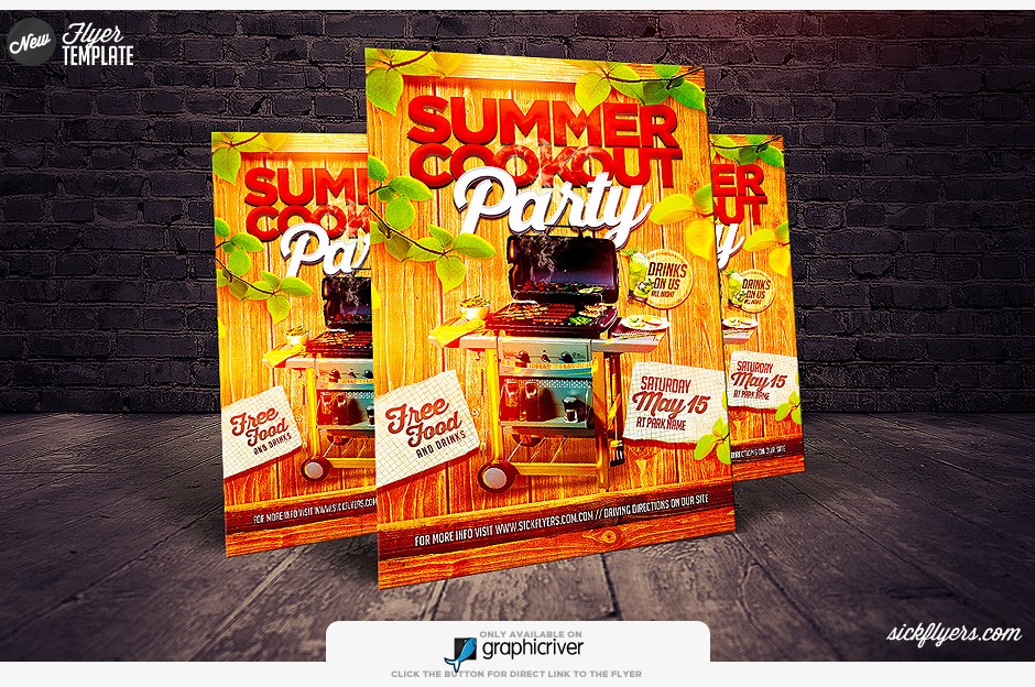 Summer Cookout Flyer