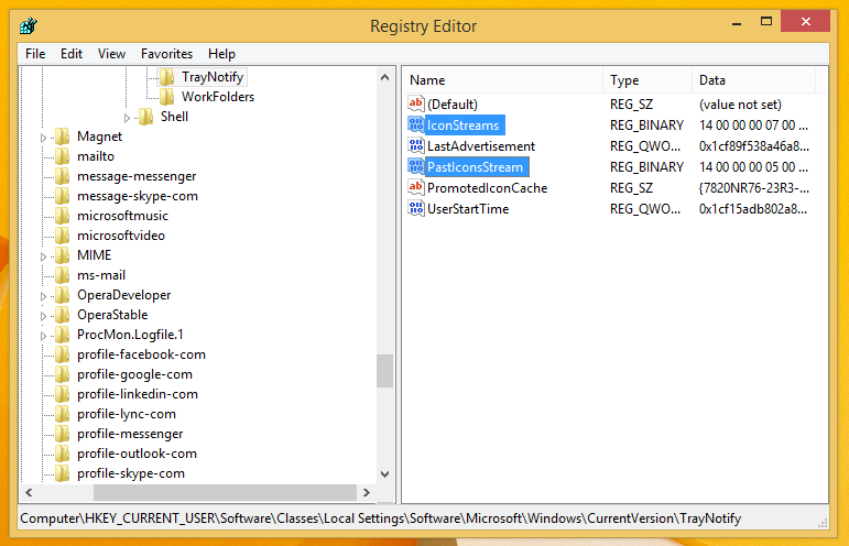 System Tray Icons Windows 8