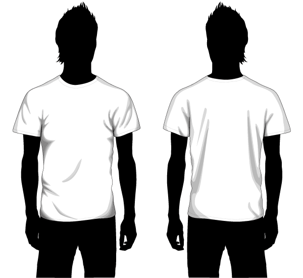 T-Shirt Template Front and Back T-Shirt Template Front and Back