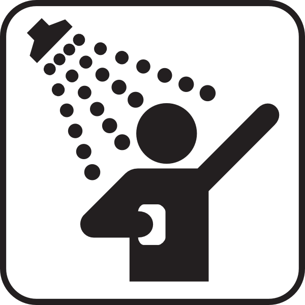 Taking Shower Clip Art