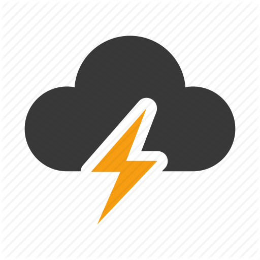 Thunder Weather Forecast Icon