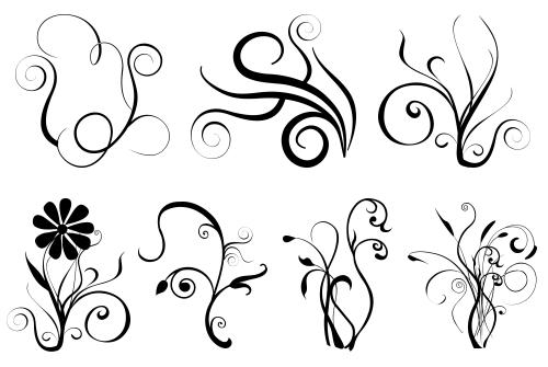 Transparent Swirly Designs