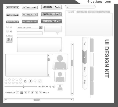 UI Wireframe Templates