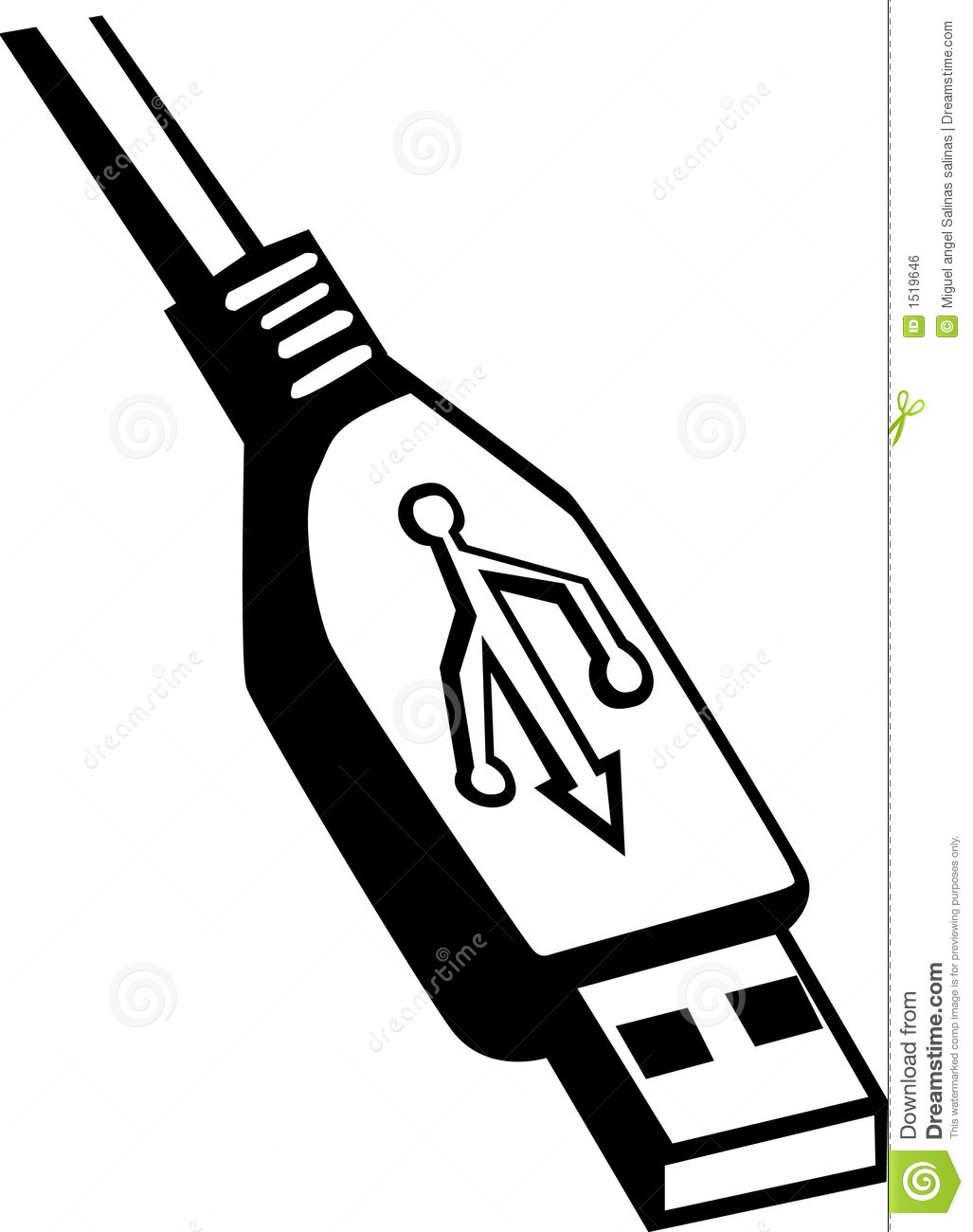 USB Cable Vector Free