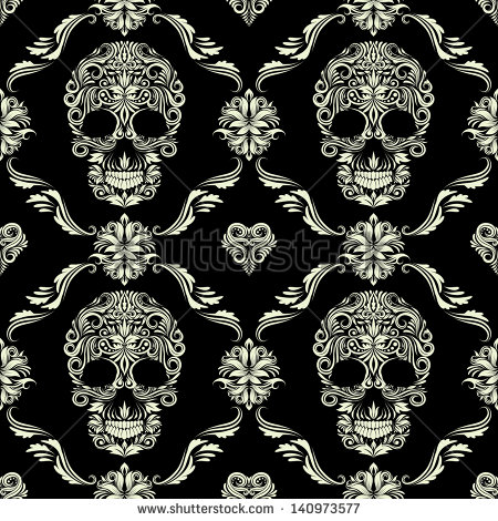 Vector Skull Pattern