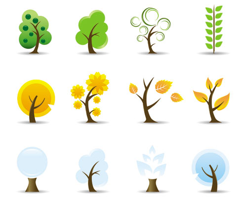 Vector Trees Clip Art