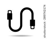 Vector USB Cable Icon