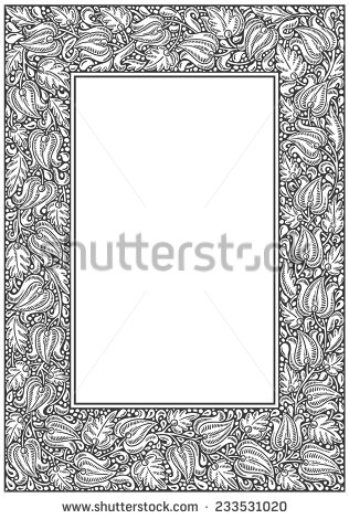 Vintage Fairy Tale Border Vector