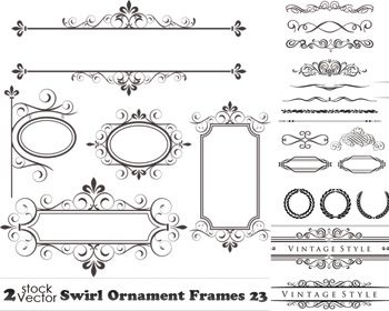 Vintage Swirls Frames Template Vintage Swirls Frames Template
