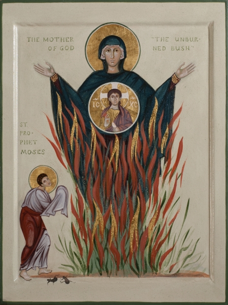 Virgin Mary and the Burning Bush
