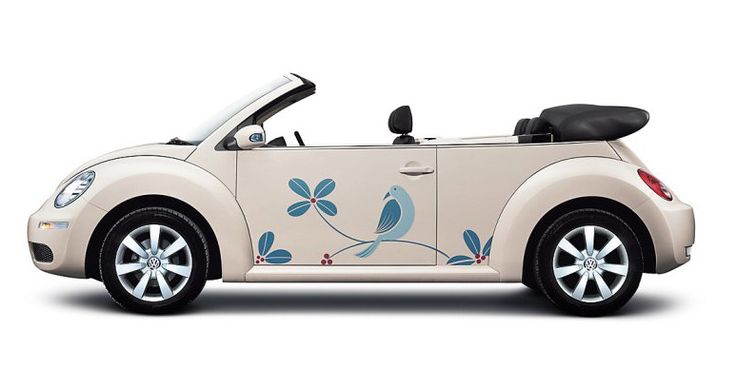Volkswagen Beetle Flower Decals