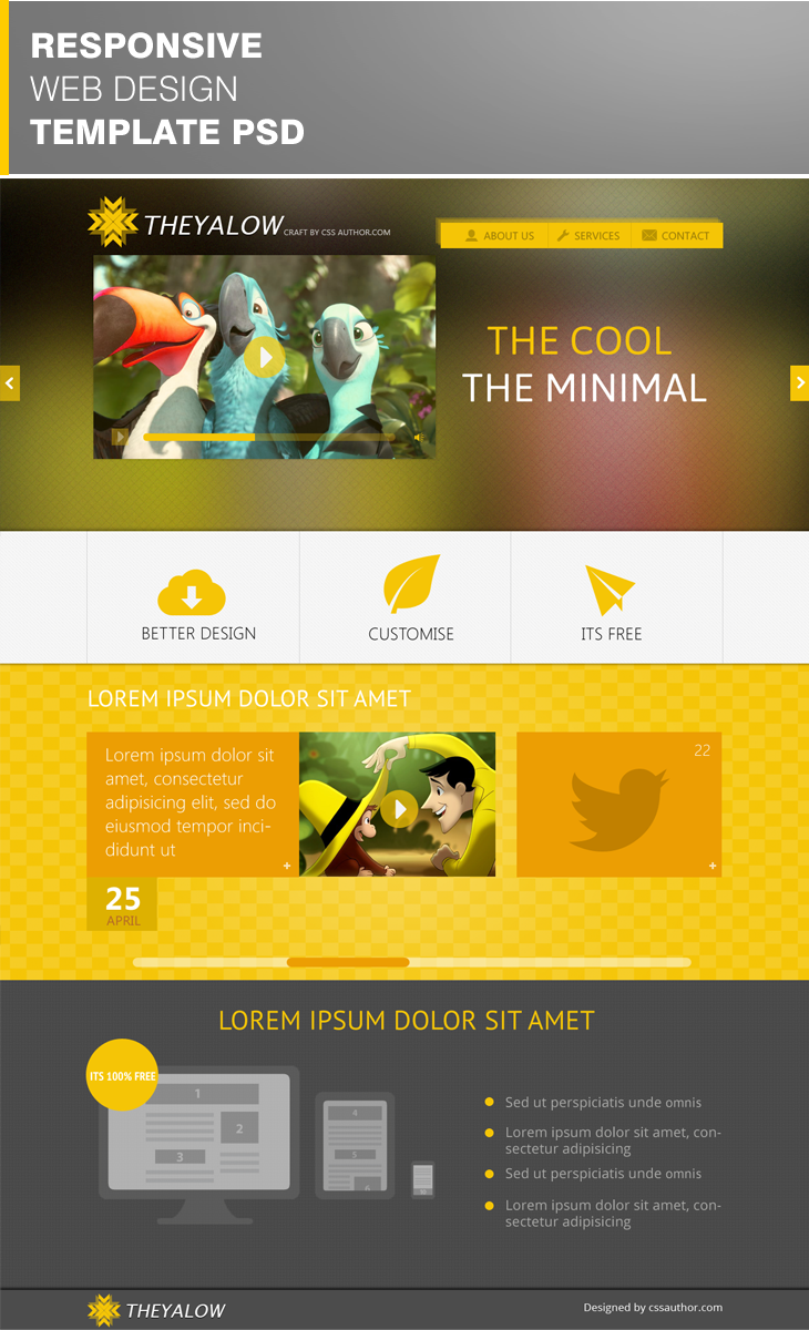 12 Responsive Web Design Templates Images